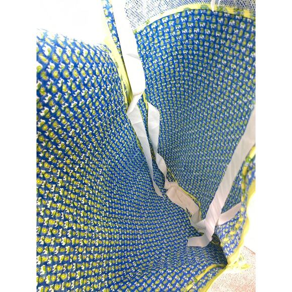 Vera Bradley Paisley Citrus Elephant Quilted Travel Garment Bag Citrus/Blue - Picture 8 of 9